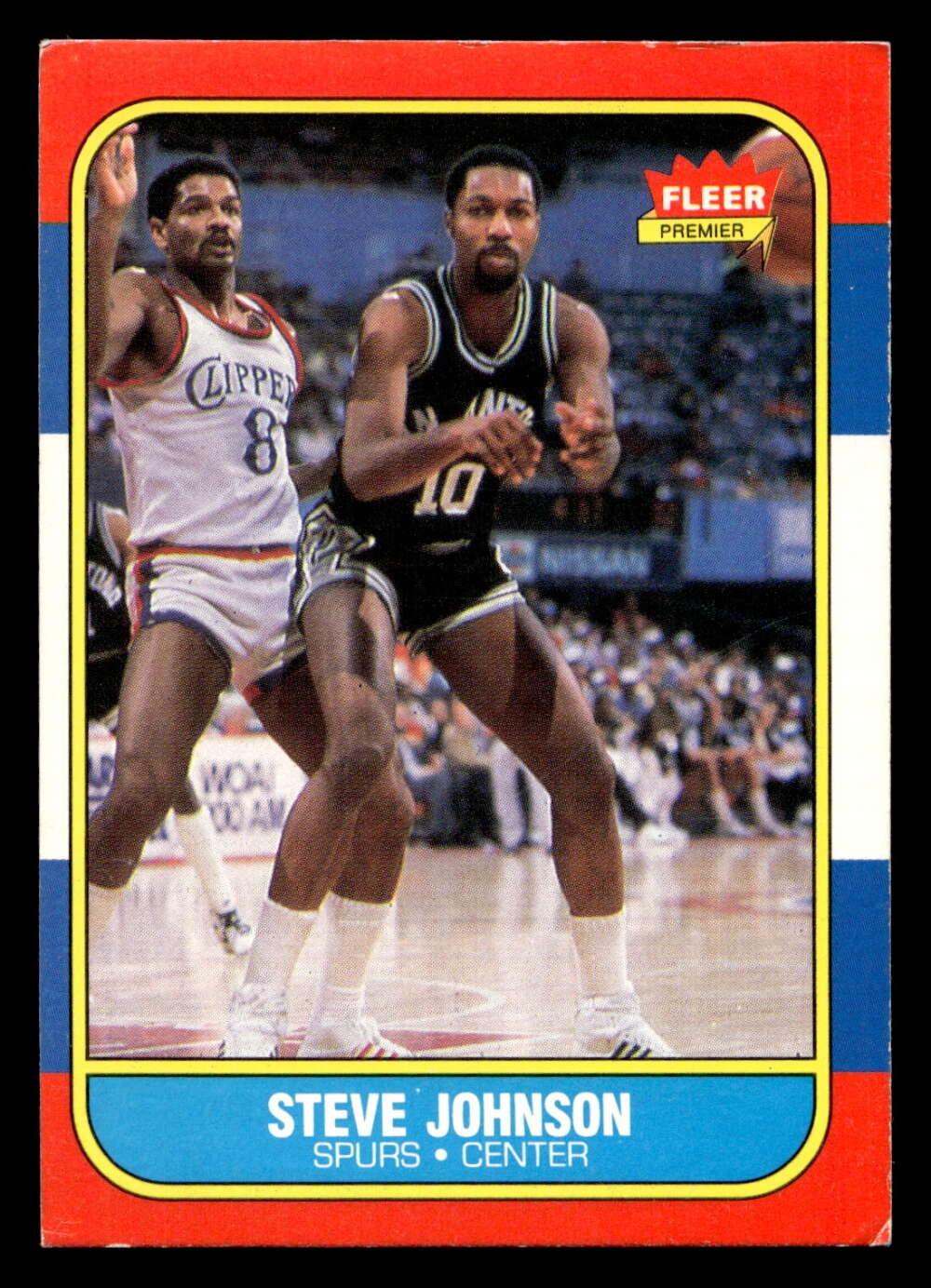 1986-87 Fleer #55 Steve Johnson VG-EX Spurs Basketball