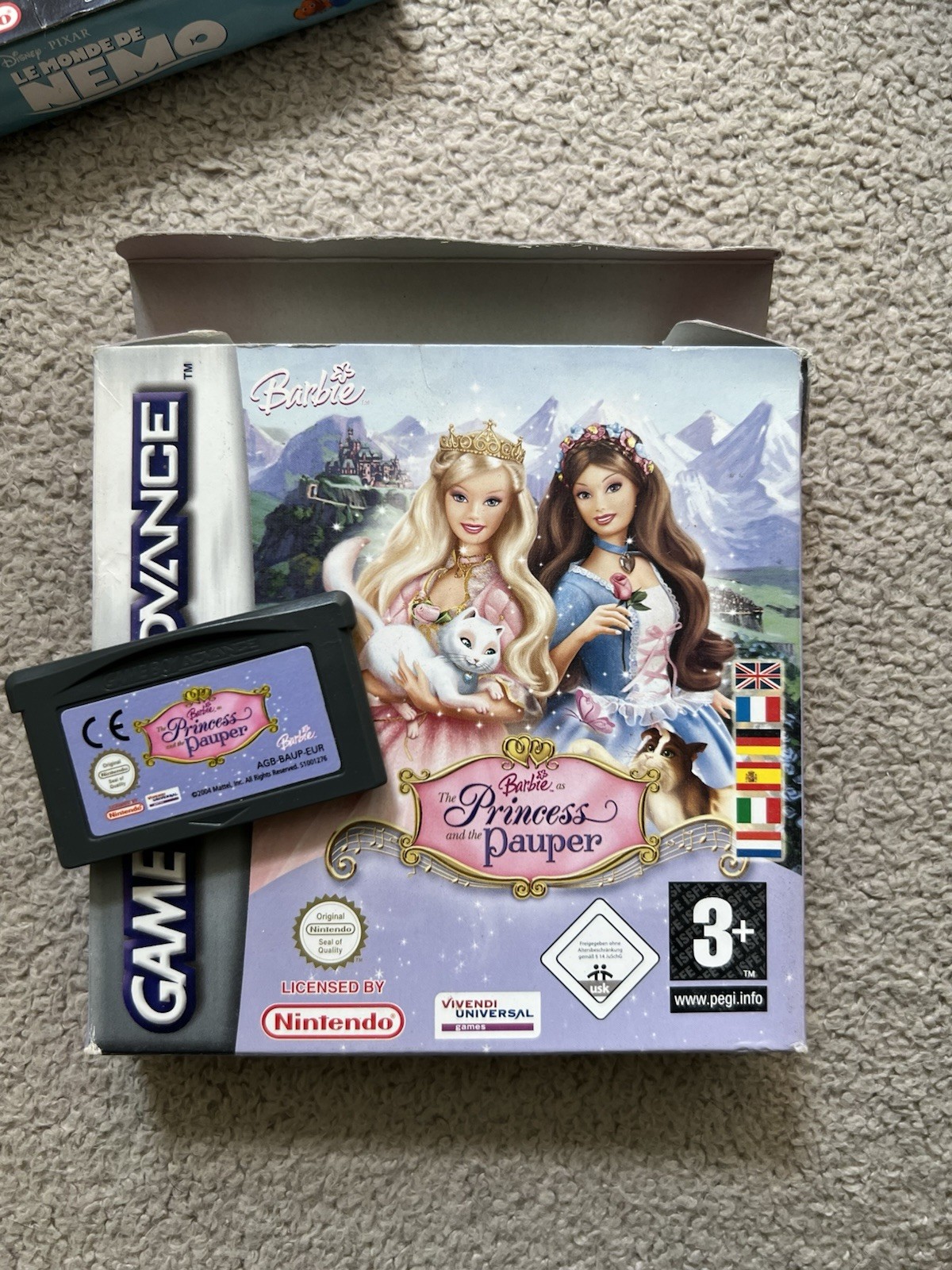 Barbie The Princess And The Pauper - Game Boy Advance Gba - Complet