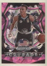 2020-21 Panini Prizm Draft Picks Crusade Pink Ice Prizm RJ Hampton #93 2l4