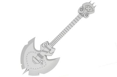 Adams Guitar Axe DIY Cosplay Prop Kit - Hazbin Hotel