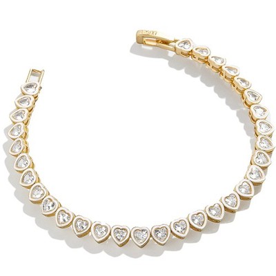 Kali Tennis Bracelet for - Gold-Plated Eternity Band Bracelet w/Cubic Zirconi...