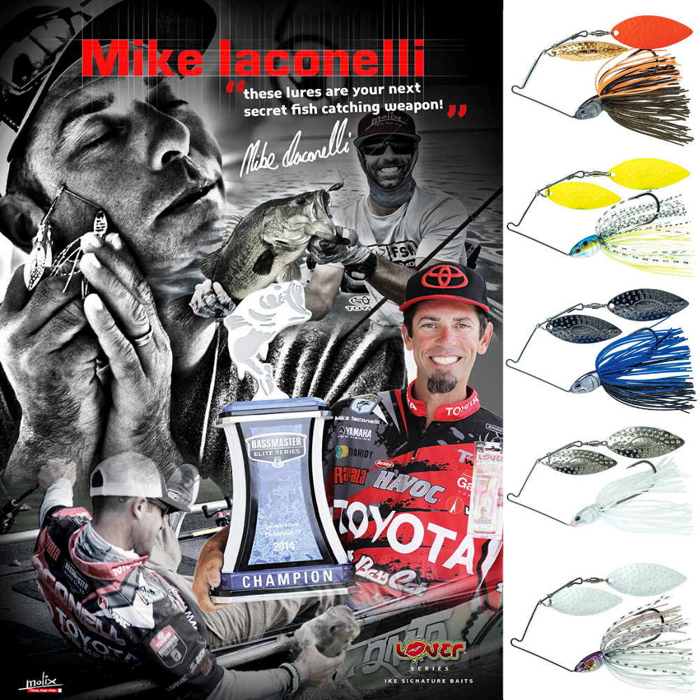 MOLIX By Mike Iaconelli  Lover TITANIUM Spinnerbait 14g (1/2oz) Pummel Fish - Image 2