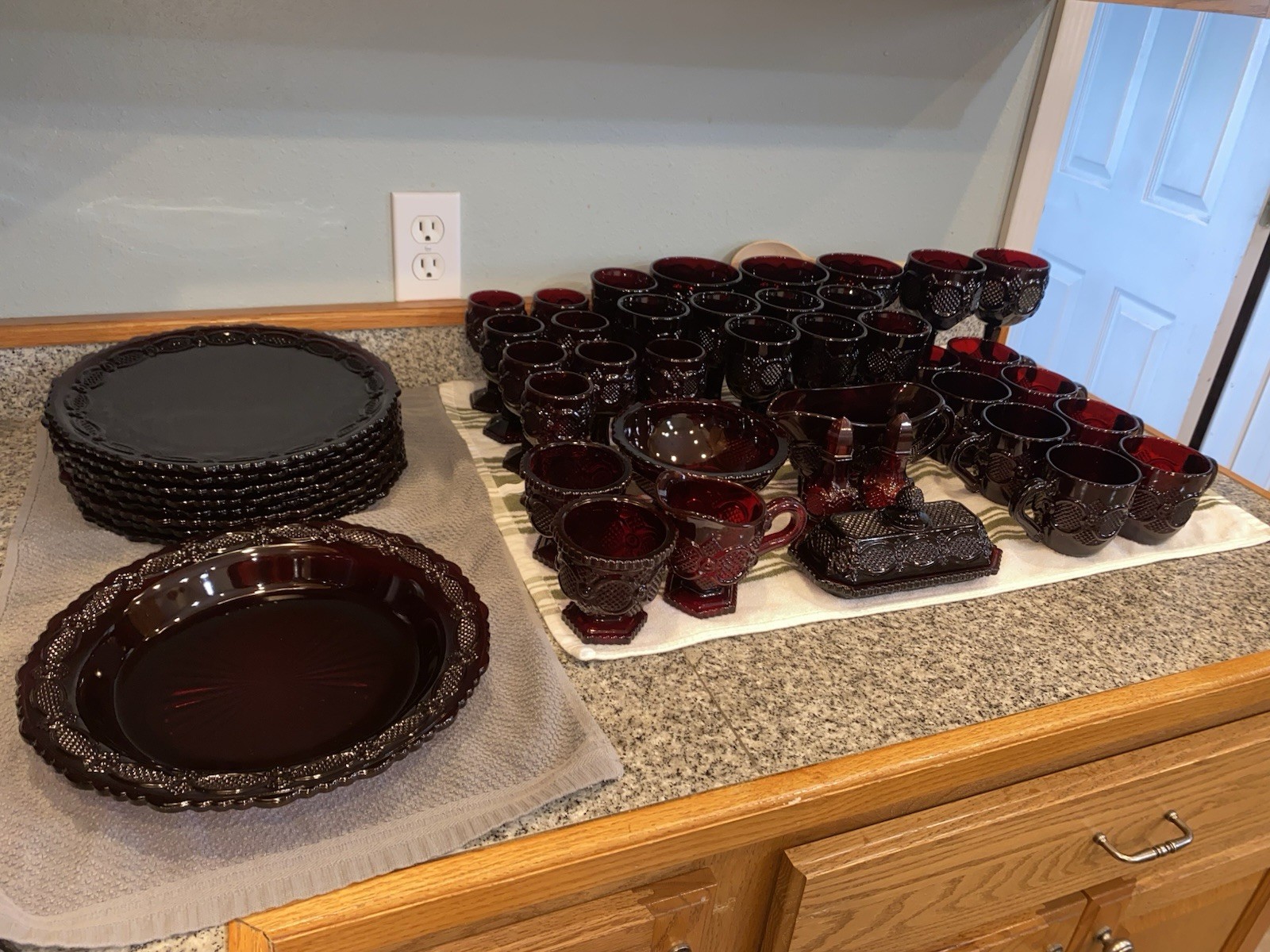 Plates Goblets Mugs Bowls Butter Dish