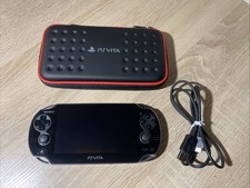 8368 PlayStation PS Vita PCH-1000 Crystal Black Very Good TESTED