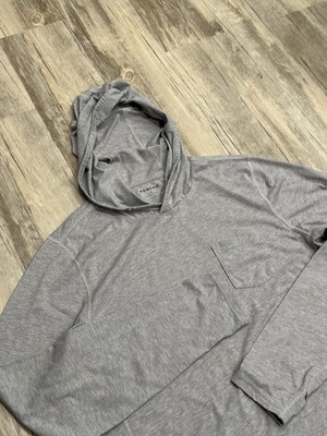 Poncho Men s The Albright Hoodie  Lightweight Quick Dry UPF Grey Sz Medium *