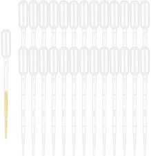 120 Pcs 1ml Disposable Plastic Eye Dropper Transfer Liquids Pipettes for Lab