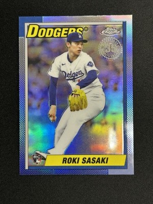 Roki Sasaki 2025 Topps Chrome 35th Refractor Rookie RC Los Angeles Dodgers
