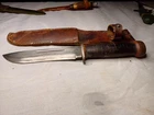 US WW2 Cattaraugus 225Q Military Army Fighting Knife w/ Sheath