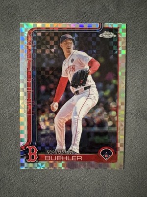 2025 Topps Chrome Update X-Fractor Walker Buehler #USC55 Red Sox