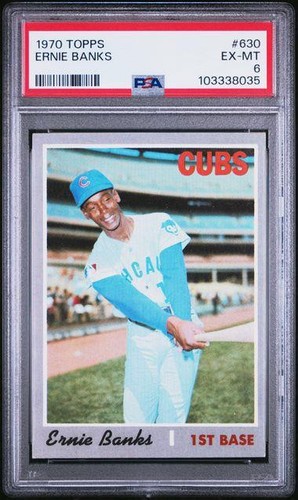 1970 Topps Baseballkarte ERNIE BANKS Chicago Cubs #630 PSA 6