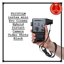 FUJIFILM instax mini Evo Cinema Hybrid Instant Camera Video Photo Black