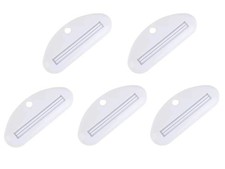 5Pcs White Toothpaste Squeezer,Plastic Toothpaste Tube Squeezer Dispenser,Too...