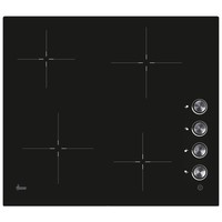 Hoover HHK64C Ceramic Hob 4 Zone Black Electric Rotary Control Built In UK Glass
