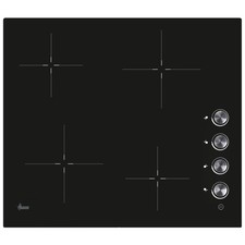 Hoover HHK64C Ceramic Hob 4 Zone Black Electric Rotary Control Built In UK Glass