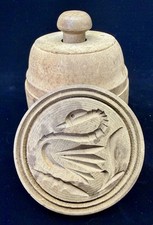 Vintage Butter Mould / Swan Design, Mould design measures 3.5” & Dome 4.75”