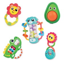 Baby Rattles Set, Infant Sensory Shack and Grab Teether Rattle, Newborn Devel...