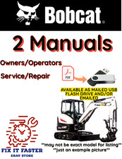 BOBCAT E20 EXCAVATOR MANUAL OPERATORS SERVICE REPAIR SHOP OWNERS PDF USB
