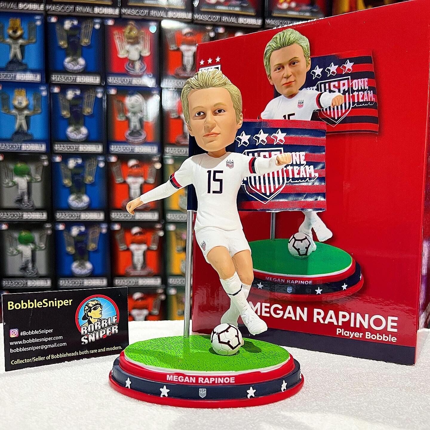 Woman's US Soccer Champions Megan Rapinoe Bobble Head - AME Sports