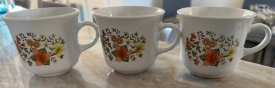 3 Corelle by CORNING Flat Cup Indian Summer glass