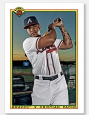 CRISTIAN PACHE 2020 Bowman Baseball Oversized 1990 Bowman Card 5x7 #/49