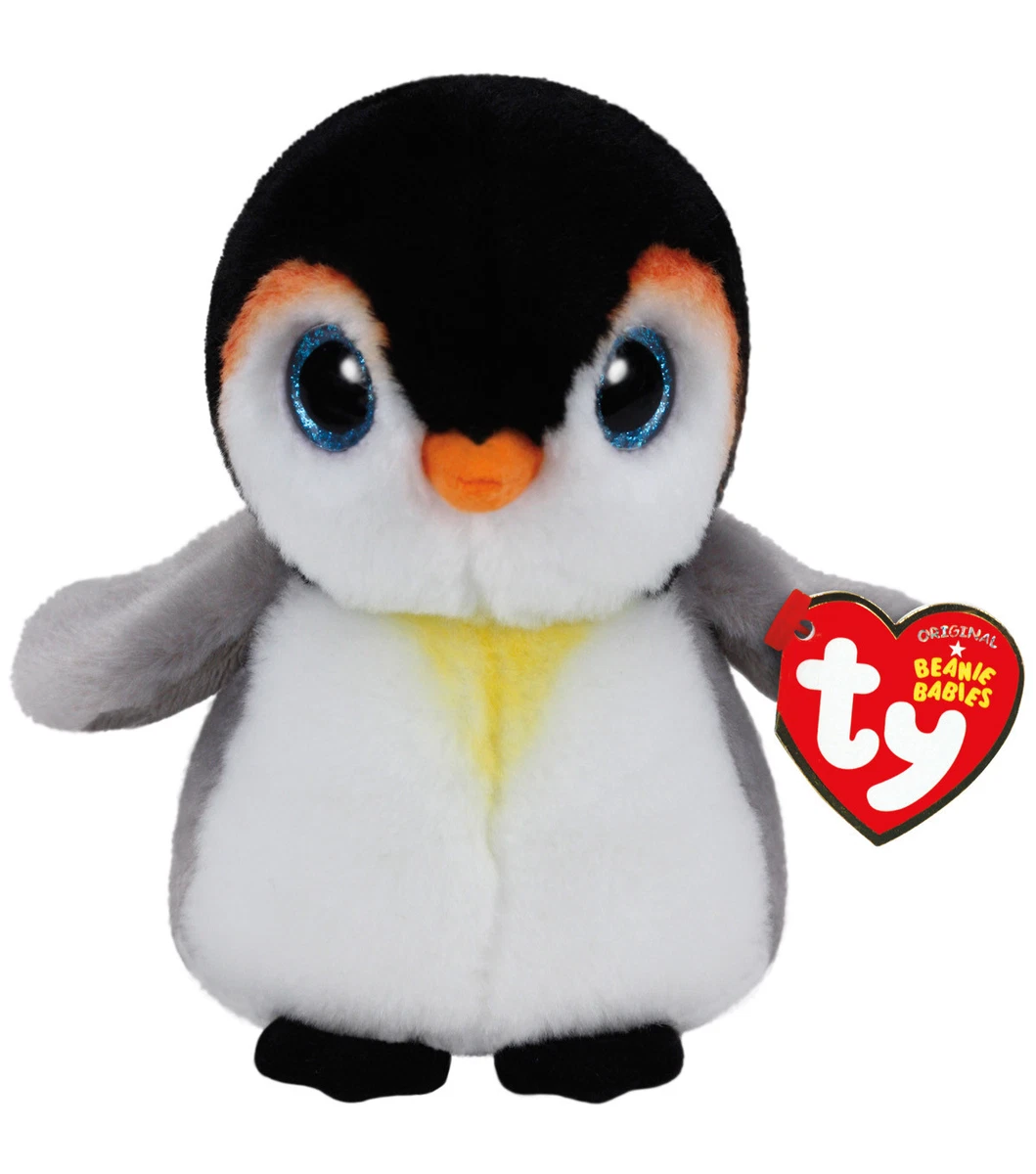 TY Beanie Baby 6 PONGO the Penguin Plush Stuffed Animal Toy MWMTs Ty Heart  Tags