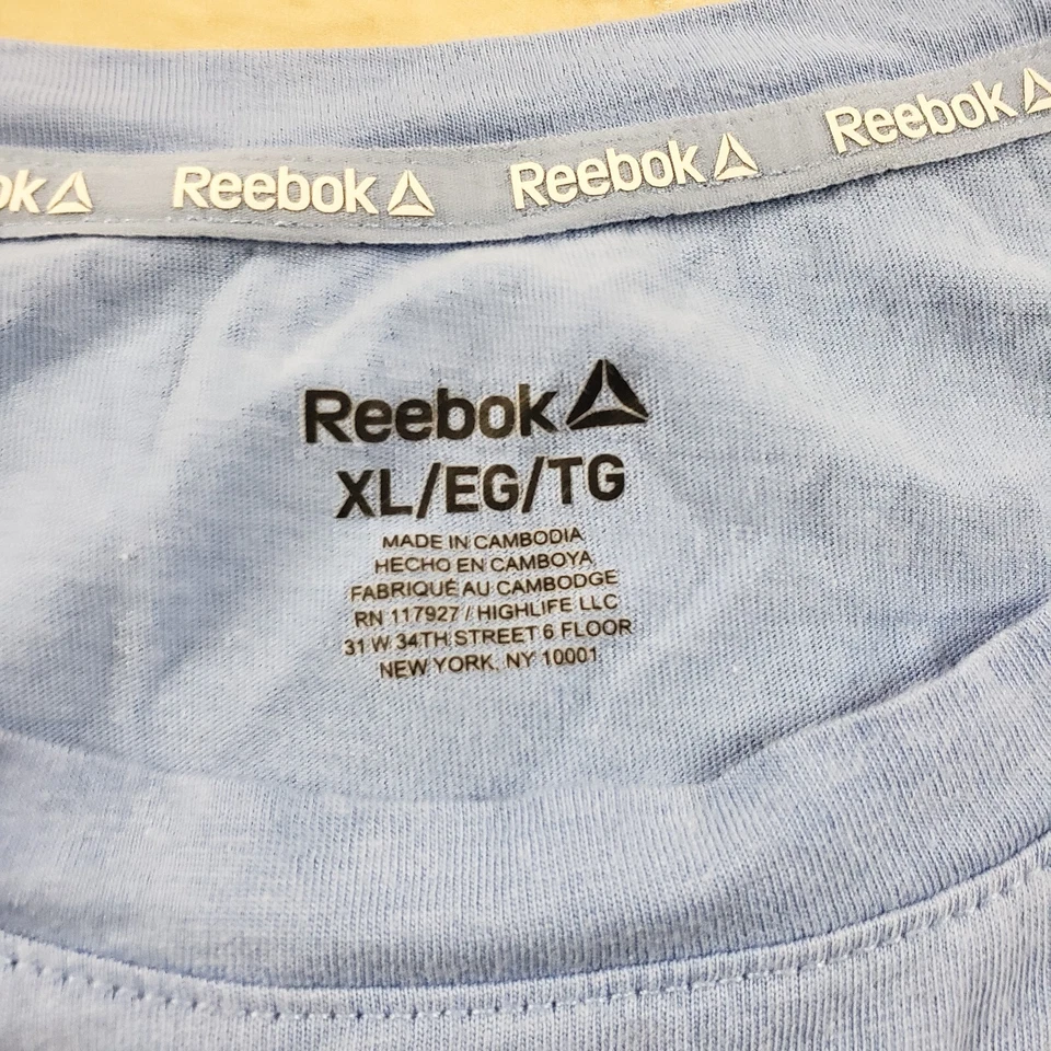 Reebok Shirt Womens Extra Large Blue White Outdoor Lightweight Active Ladies - Image 4 of 4