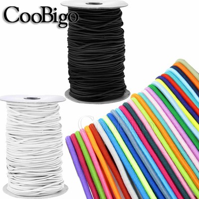 Dia.1~3mm Elastic Round Cord Stretch Rope Beading String Rubber Band Sewing 