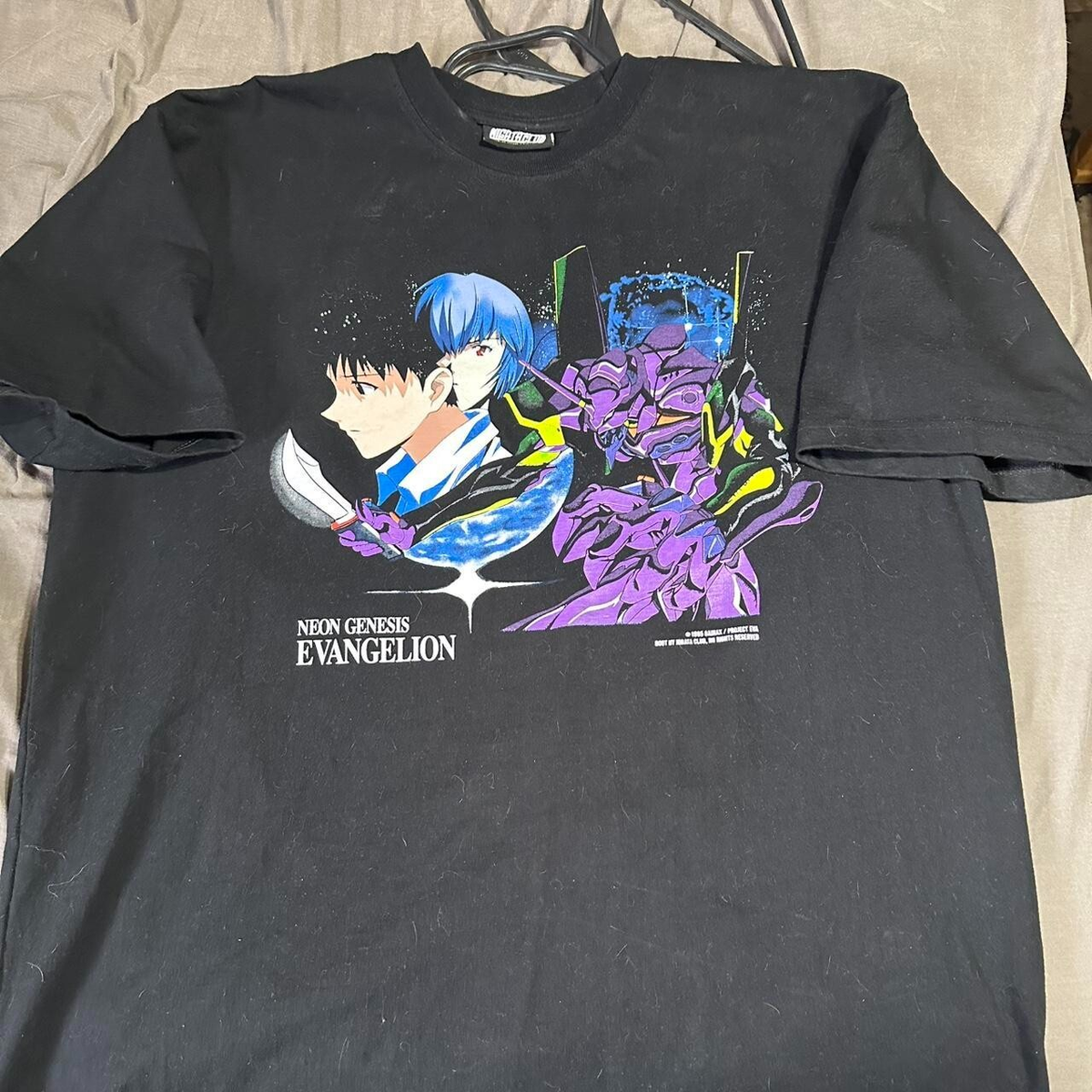 Vintage Neon Genesis Evangelion anime manga short sleeve classic