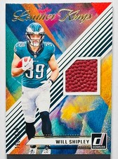 2024 Donruss Football Will Shipley Leather Kings Memorabilia /425 Eagles 