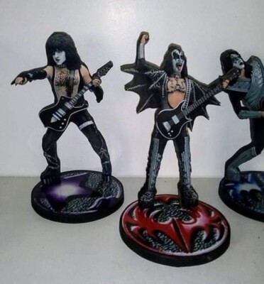 KISS Band x 4 DISPLAY STANDEES 8