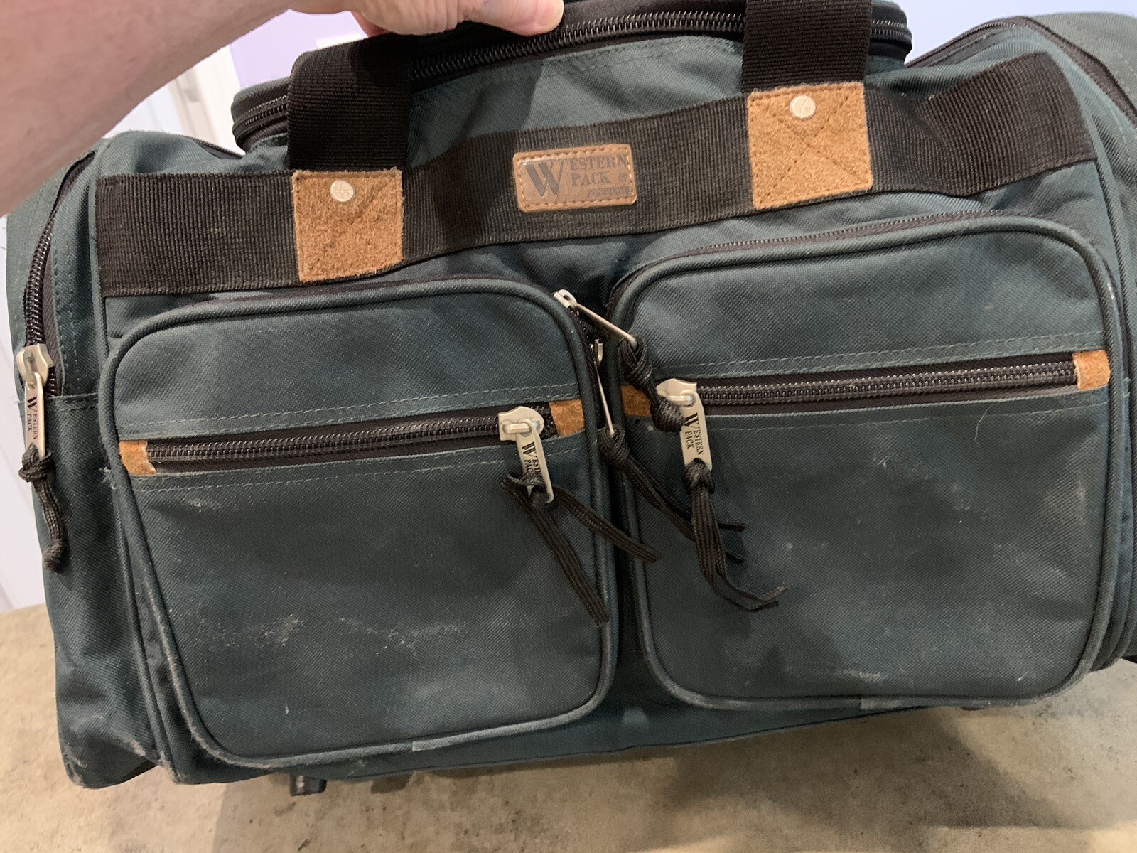 WESTERN PACK Duffle Bag Natl Wild Turkey Federation Green No Shoulder Strap eBay