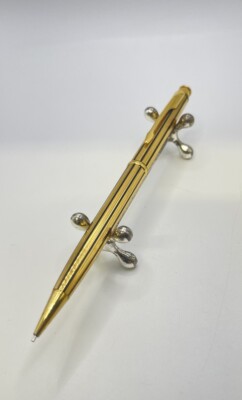 Parker Druckbleistift 0,5 mm Vergoldet Mit Schwarzen Streifen Vintage (ArtNr855)