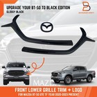 <!--F#f_0-->BLACK FRONT LOWER GRILLE TRIM COVER LOGO EMBLEM FOR MAZDA BT-50 BT50 UTE 20-23<!--F/-->