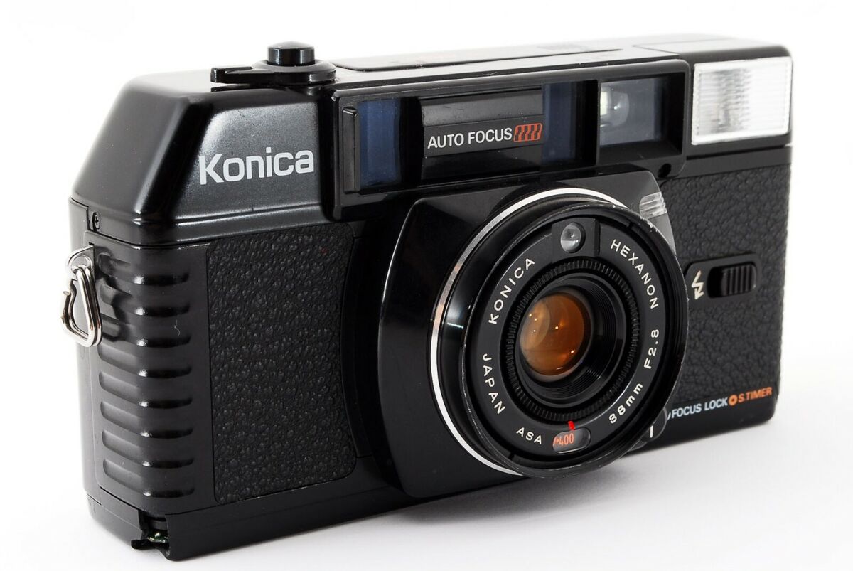 Konica C35 MF Black Point & Shoot Film Camera [For Parts Konica C35 MF Black Point & Shoot Film Camera [For Parts