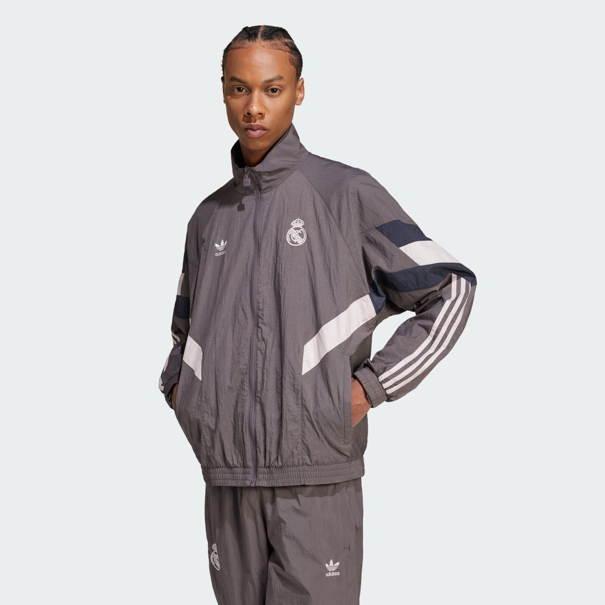 adidas Real Madrid Originals Track Top Woven Jacket Asia-Fit adidas Real Madrid Originals Track Top Woven Jacket Asia-Fit