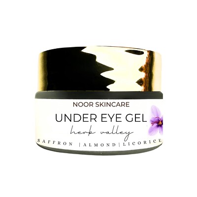 Noor Skincare Under Eye Cream for Dark Circles Removal Women/Men Gel based, Orga