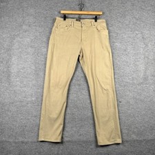 Civilianaire Jeanswear Pants Mens 34x30 (35x29) Beige Tan Denim Made In USA