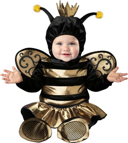 Infant Toddler Queen Bee Bumblebee Animal Costume  - Afbeelding 1 van 1