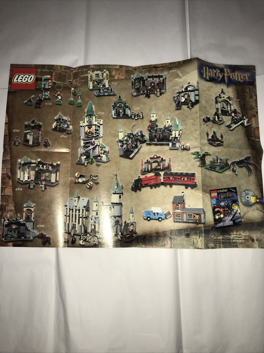 LEGO Harry Potter Hogwarts Poster Map Sorcerer's Stone Chamber of
