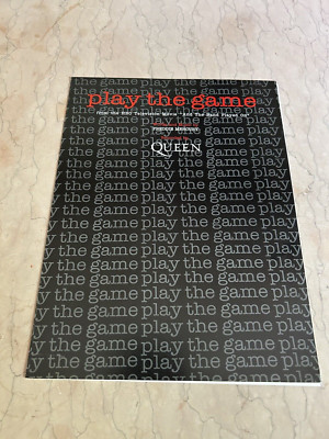 QUEEN U.S. sheet music PLAY THE GAME from TV film AND THE BAND... (1993) 5 pp NM