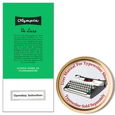 Olympia SF Deluxe Typewriter Owner's User Instruction Manual Guide  thumbnail
