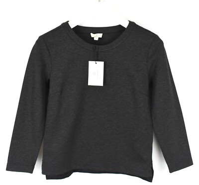 GANT Tailored Crew Neck Sweatshirt Womens XS (EXTRA SMALL) 3/4 Sleeve Gray