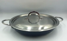 Bon Chef Classic Country French Collection Saute Pan, Cobalt Blue, 11.25'' x 2 "