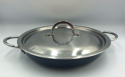 Bon Chef Classic Country French Collection Saute Pan, Cobalt Blue, 11.25'' x 2 ''