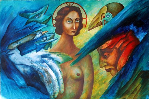 Painting Original OIL canvas Modern contemporary art surrealism by Pronkin 2021 - Picture 5 of 10