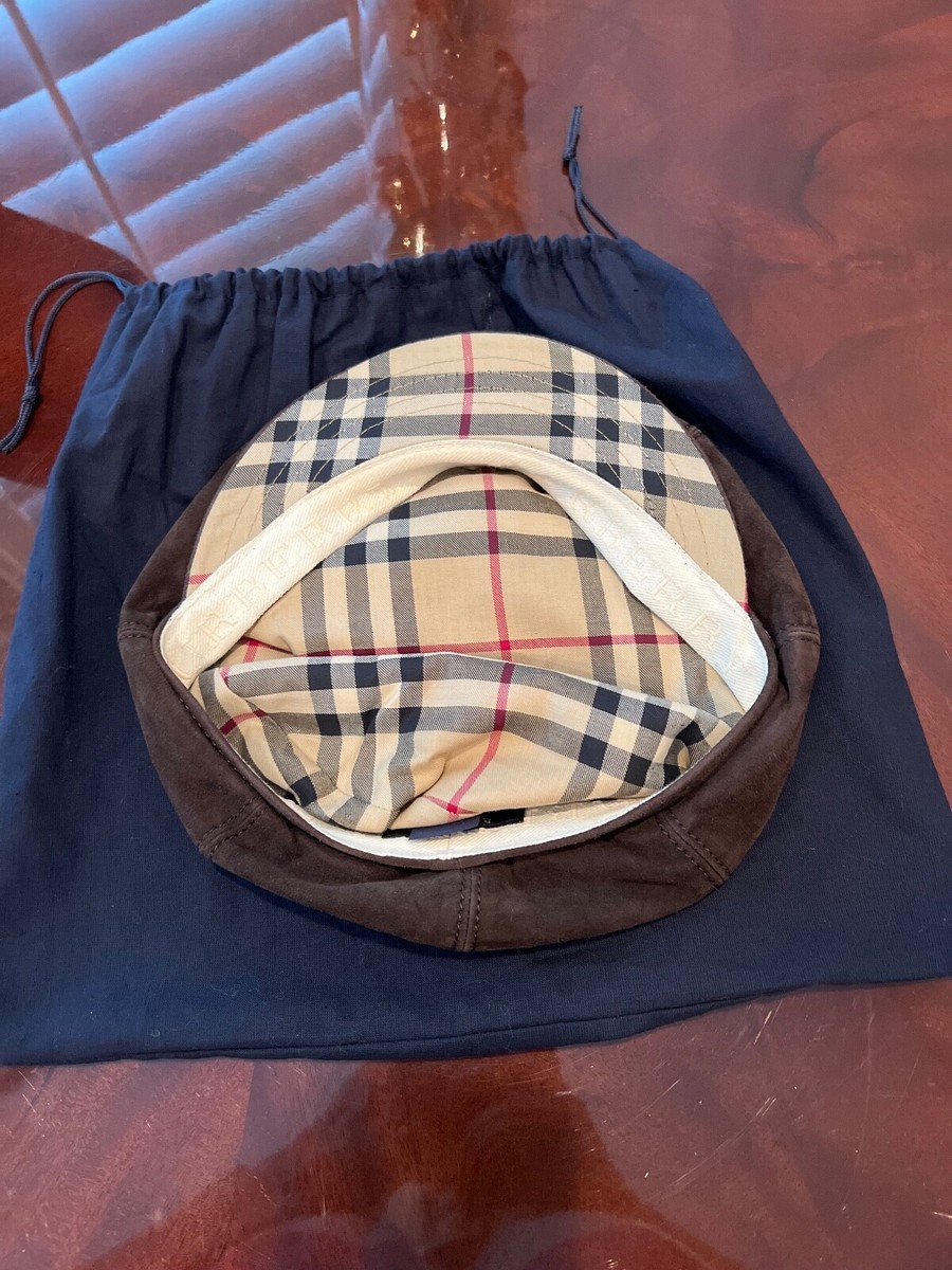 Burberry  Vintage  Suede Newsboy cap  - Size S Vintage burberry newsboy hat - Gem main image 2