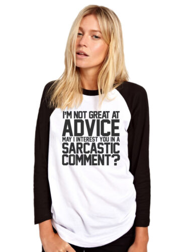 Can I Interest you in a Sarcastic Comment? Womens Baseball Top - Afbeelding 1 van 3
