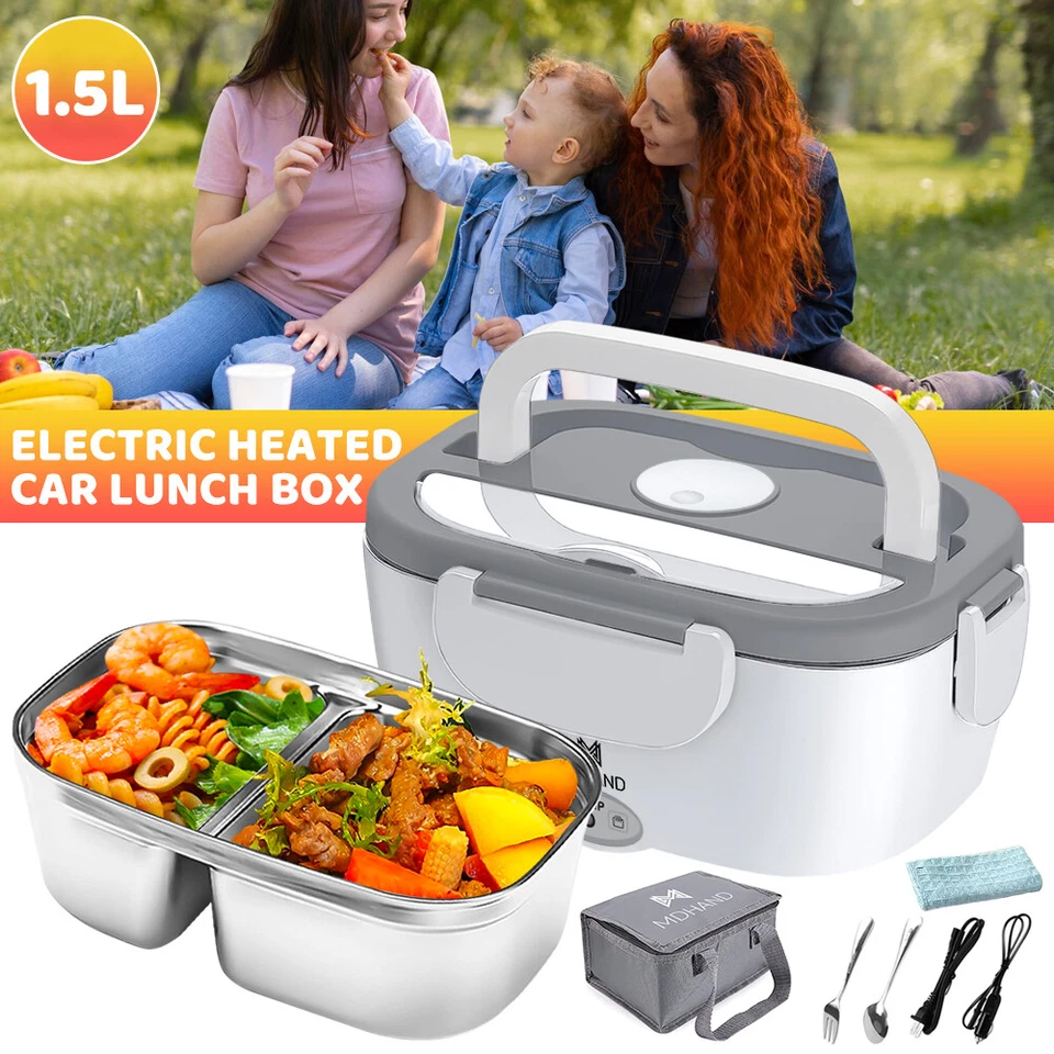 110V Loncheras Electrica Para Comida Calentar El Almuerzo Caliente Trabajo Carro - Image 2 of 4