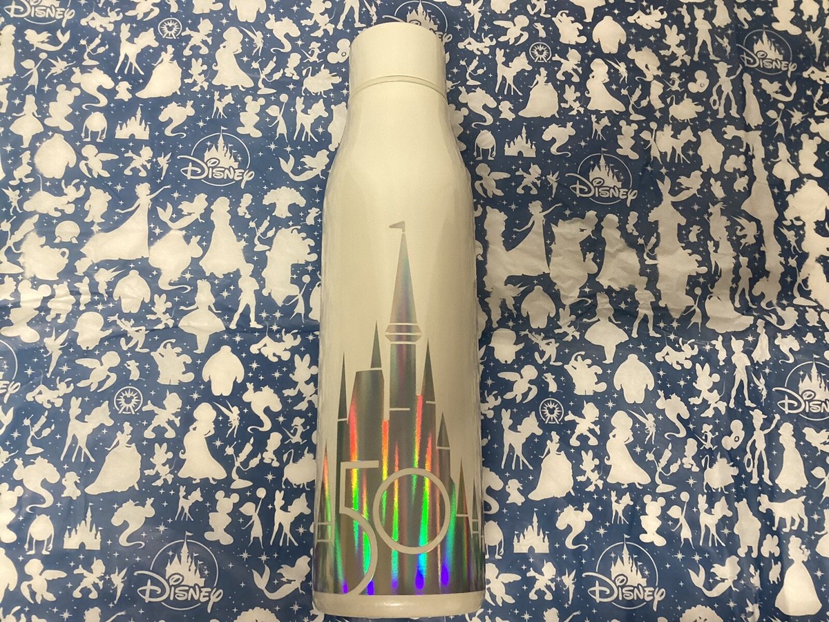 WDW 50th Anniversary Cinderella Castle Water Bottle 50th Anniversary Water Bottles Restocked at Emporium in the  main image 2