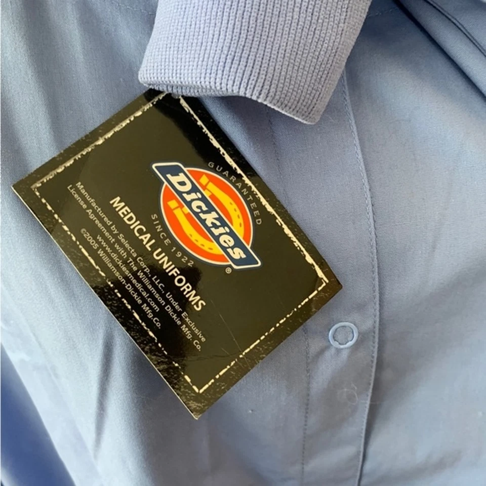 Dickies scrub medical jacket size 2x light blue hospital nurse doctor NWT - Image 4 of 4